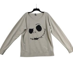 Disney Jack Skellington Sweatshirt Instant Message Nightmare Before Christmas XL